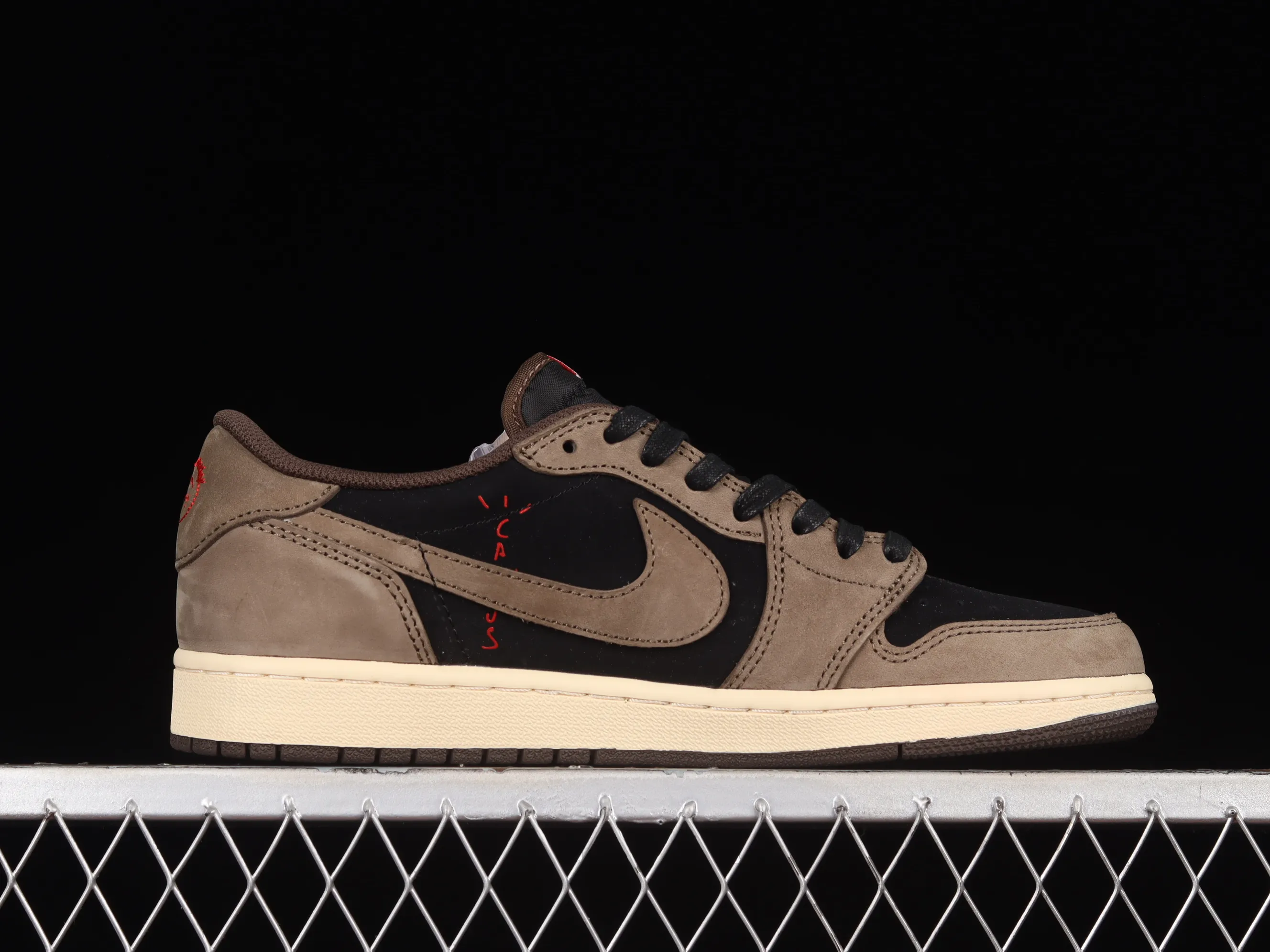 All categories Air Jordan Jordan series basketball shoes Air Jordan 1 Low pure original version Travis Scott x Jordan 1 low AJ 1 OG barb reverse hook grimace low top CQ4277-001